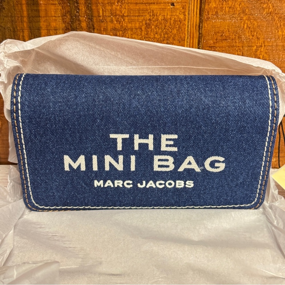 Marc Jacobs The Denim Chain Mini Crossbody Bag - Dark Wash